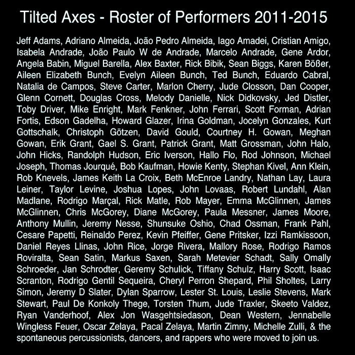 Tilted Axes Roster 2011-15